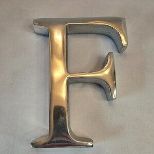 KINDWER - IHI  India Solid Aluminum Letter "F"  6 Inch